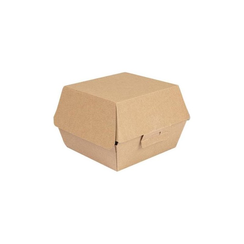 Box hamburgeur kraft brun 14,4x13,6x9,2cm 50 pièces