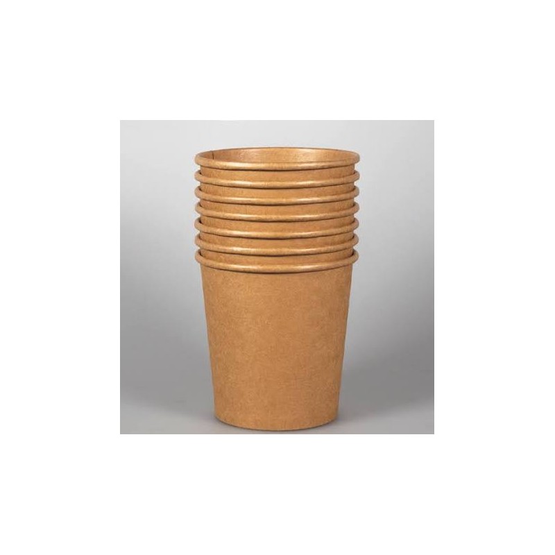 Pot rond kraft Diam95xh55 300 ml par 50pc